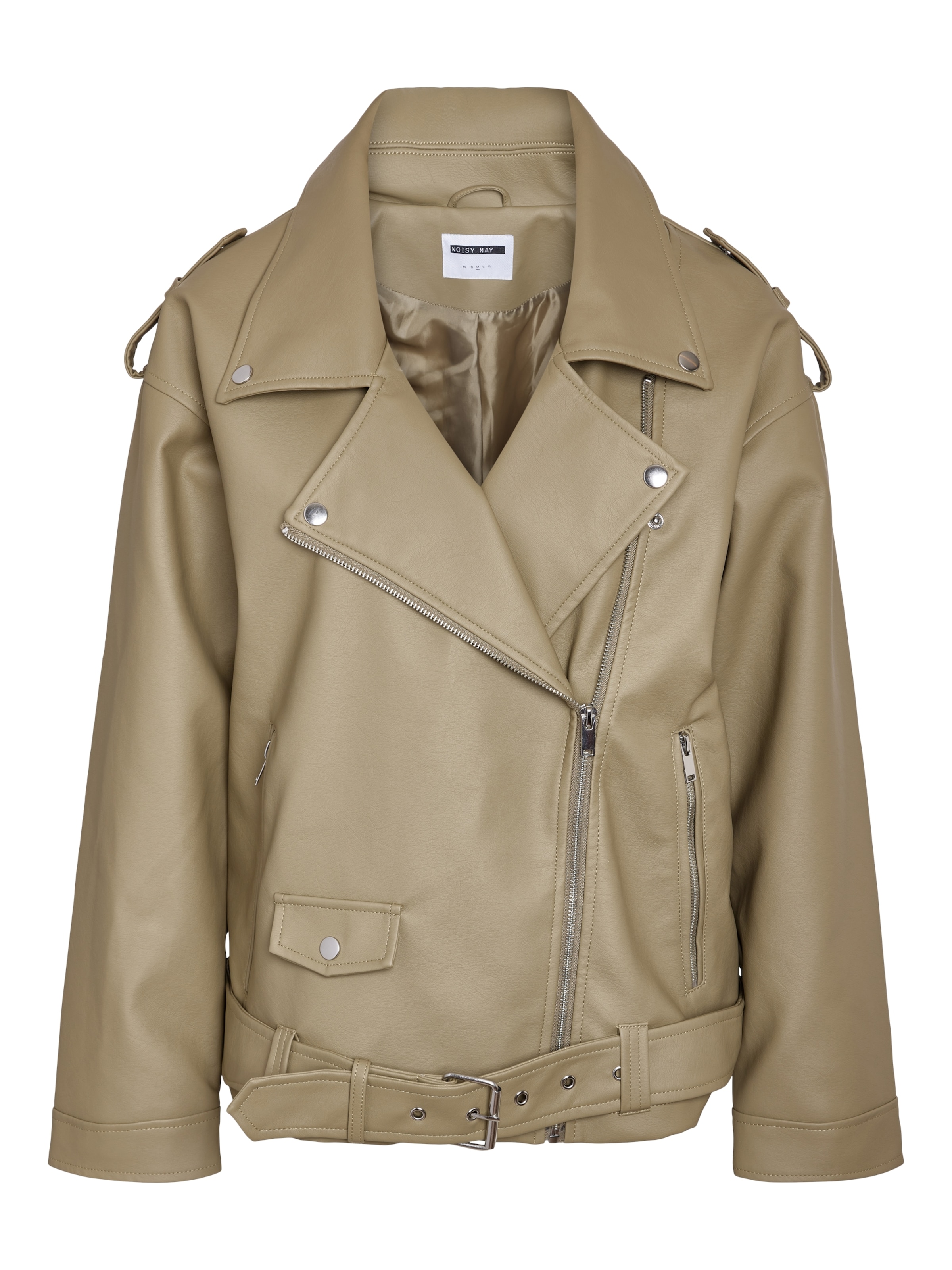 Ladies beige leather jacket hot sale