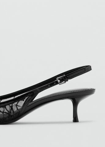 MANGO Slingback Pumps 'Lorio' in Black