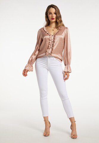 faina Bluse in Beige