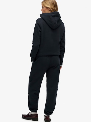 Superdry Zúžený strih Nohavice 'ESSENTIAL' - Čierna