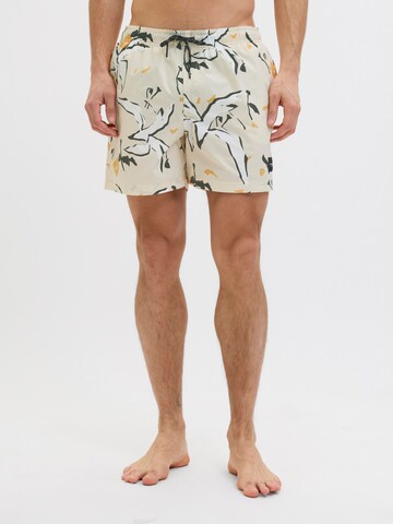 JACK & JONES Zwemshorts in Wit: voorkant