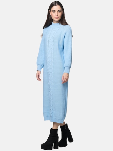 Robes en maille Elara en bleu