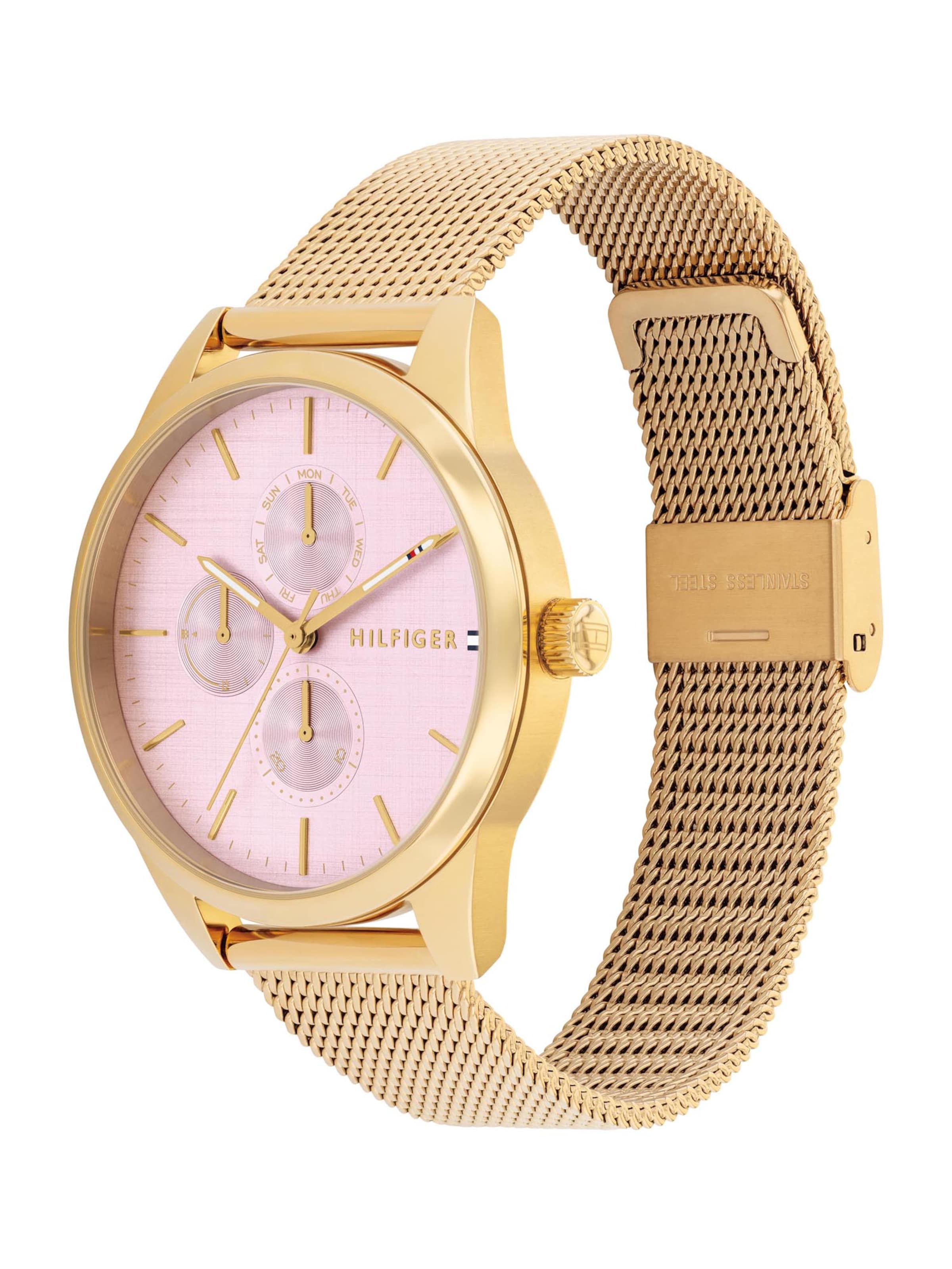 TOMMY HILFIGER Analog watch 'CAMILLE' in Gold: front
