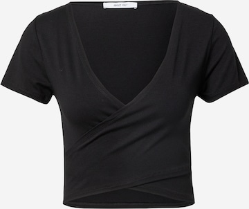 ABOUT YOU Μπλουζάκι 'Liliana' σε μαύρο: μπροστά