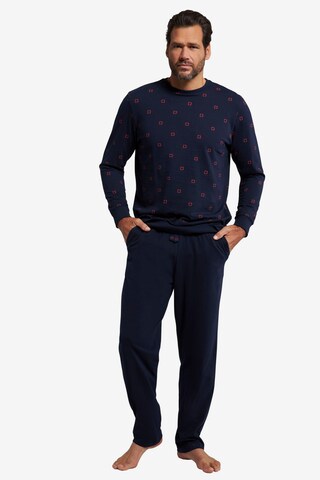 JP1880 Long Pajamas in Blue: front