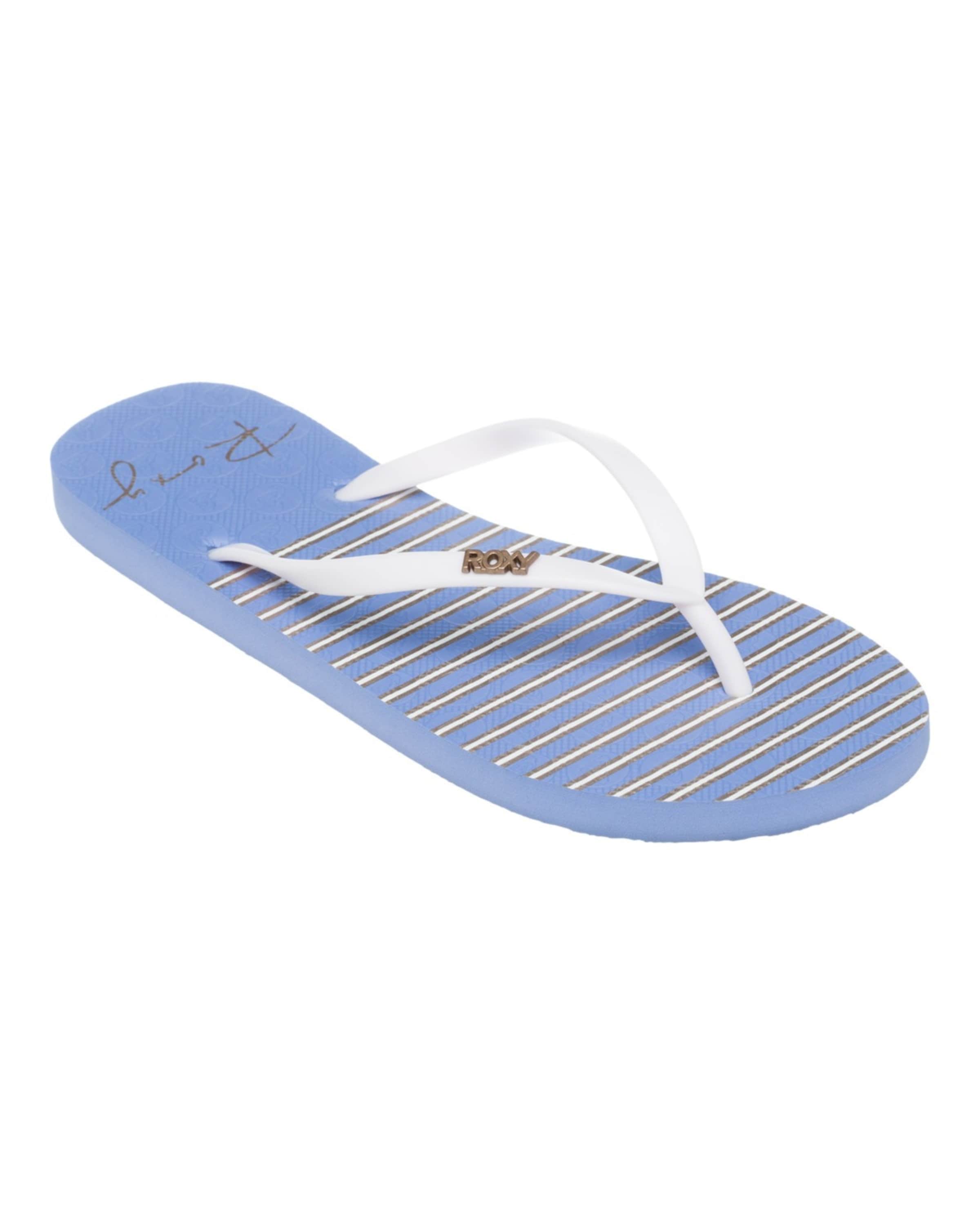 ROXY Teenslipper 'Viva Stamp LI' in Blauw: voorkant
