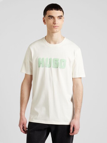 HUGO - Camisa 'Daqerio' em branco: frente