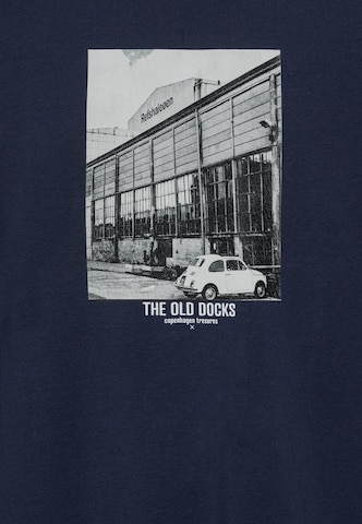 T-Shirt 'Old Docks' Clean Cut Copenhagen en bleu