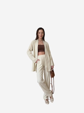Tenue d'intérieur 'Zweiteiliges Set' My fashion en beige : devant