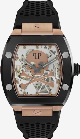 Orologio analogico 'The $keleton' di Philipp Plein in nero: frontale