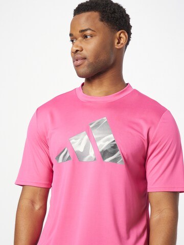 ADIDAS PERFORMANCE - Camisa funcionais 'Designed For Movement Hiit' em rosa