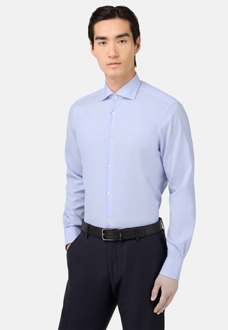 Regular fit Camicia di Boggi Milano in blu: frontale