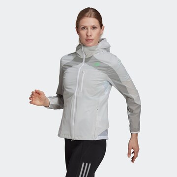 ADIDAS SPORTSWEAR Sportjacke 'Marathon' in Grau: predná strana