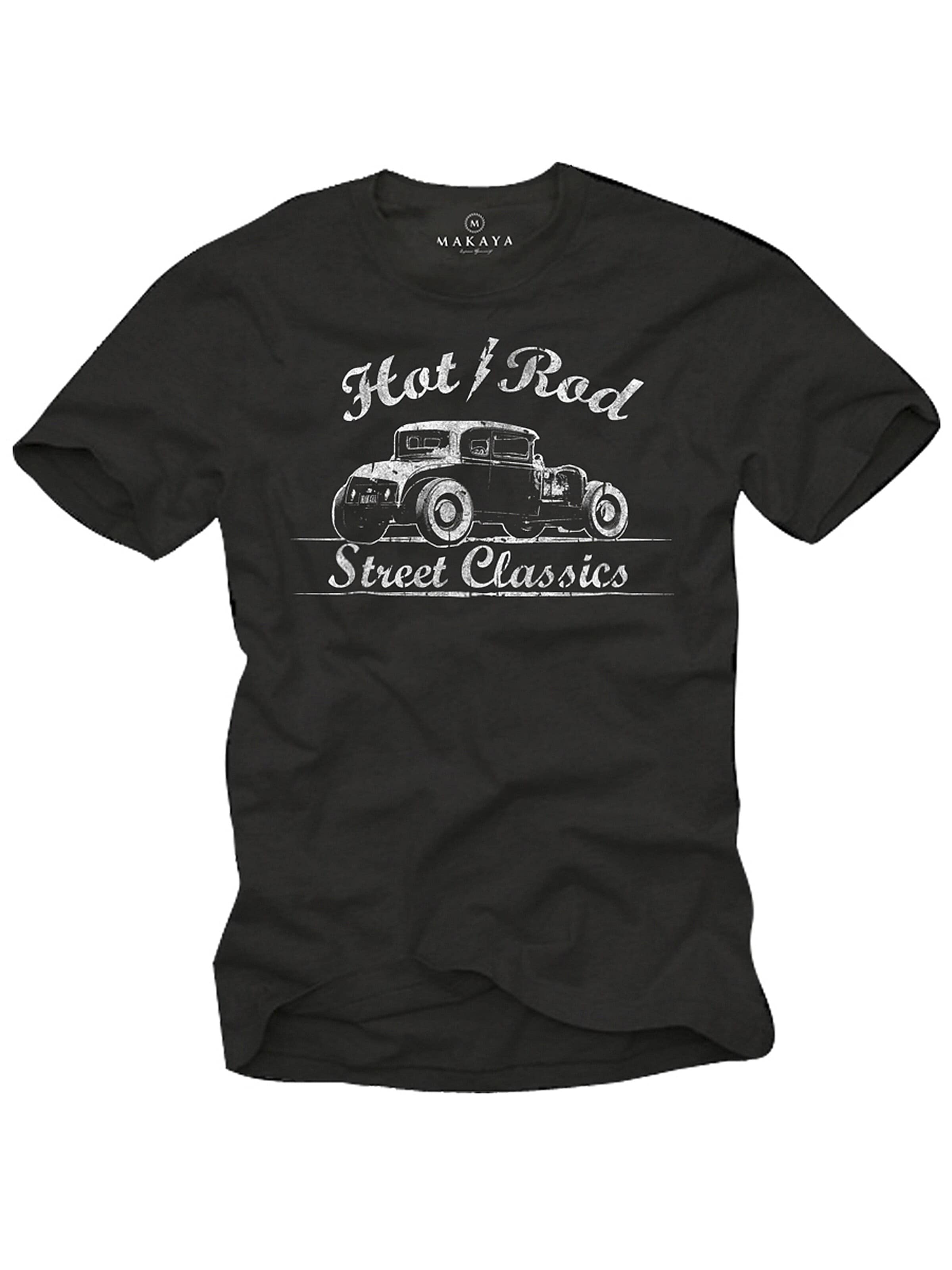 MAKAYA Shirt 'Hot Rod ( Flash )' in Black: front