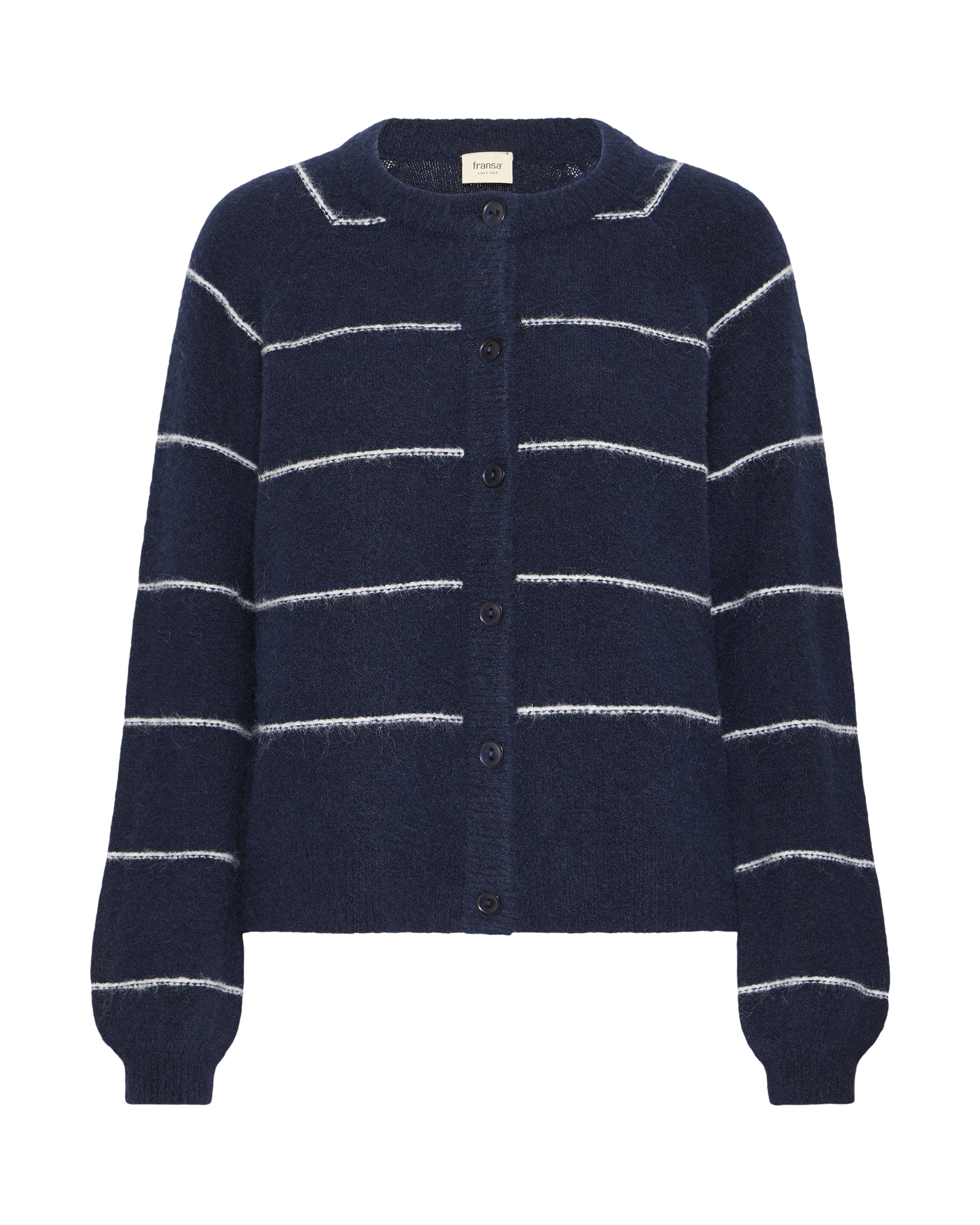 Fransa Knit Cardigan 'FRKENDRA CAR 1' in Blue: front