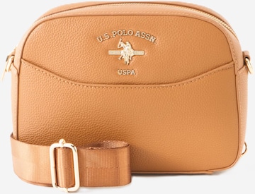 U.S. POLO ASSN. Taška přes rameno 'STANFORD' – hnědá: přední strana