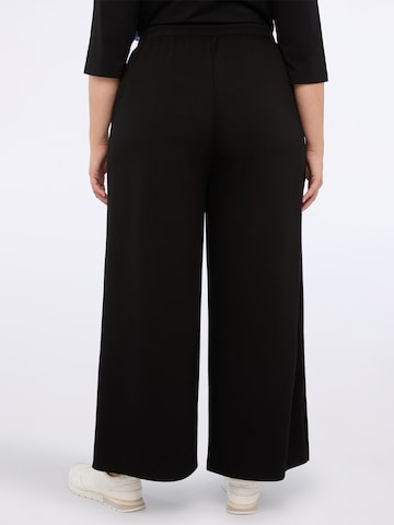 Fiorella Rubino Wide leg Broek in Zwart