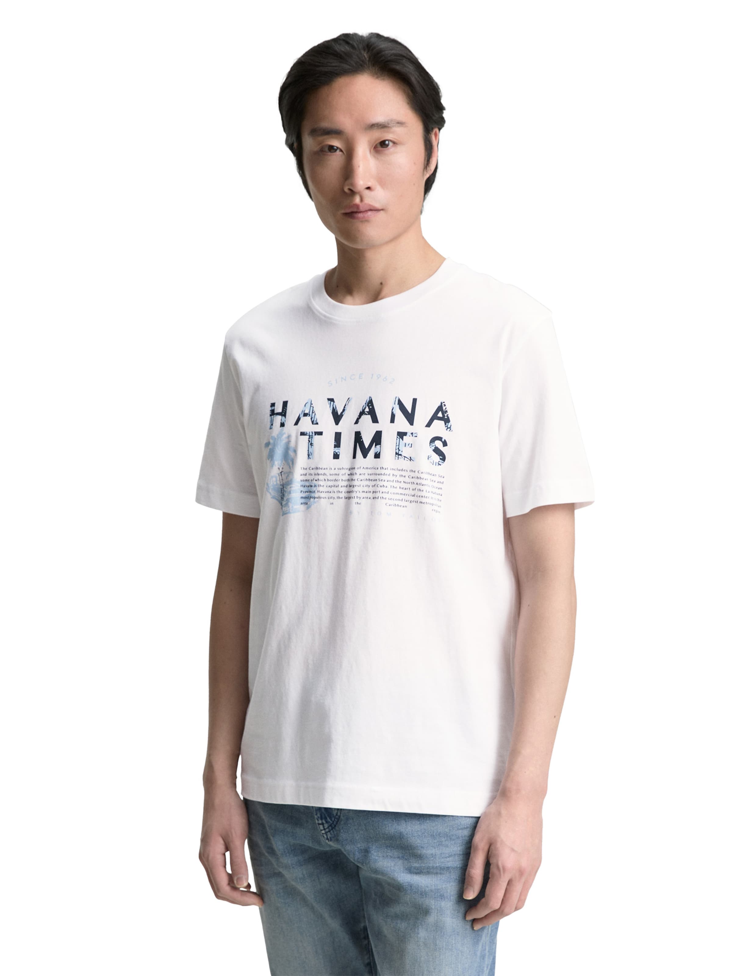 TOM TAILOR - Camiseta en blanco: frente