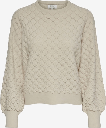 ONLY - Jersey en beige: frente