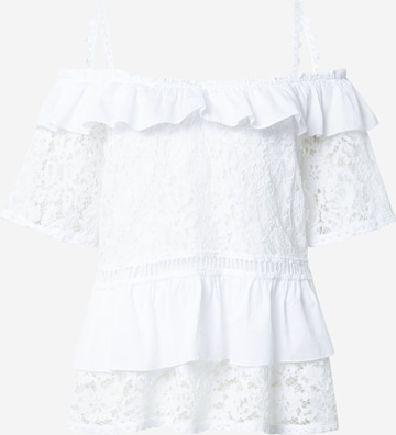 GUESS Blouse 'New Olimpia' in White: front