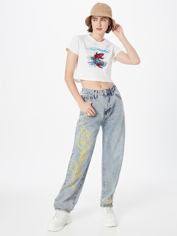 Ed Hardy Loosefit Jeans 'BORN WILD' i blå