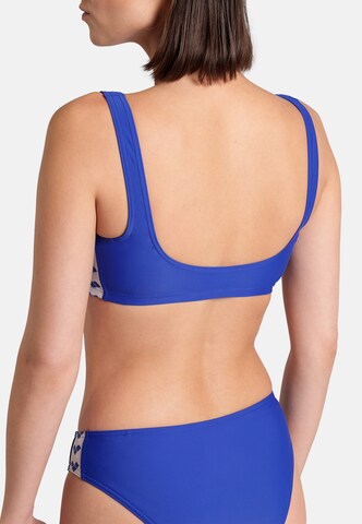 ARENA Bustier Športne bikini 'ICONS' | modra barva