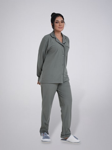 LEAFLETIC Pyjamas 'Leafletic Women’s Nightwear Long set' i grøn