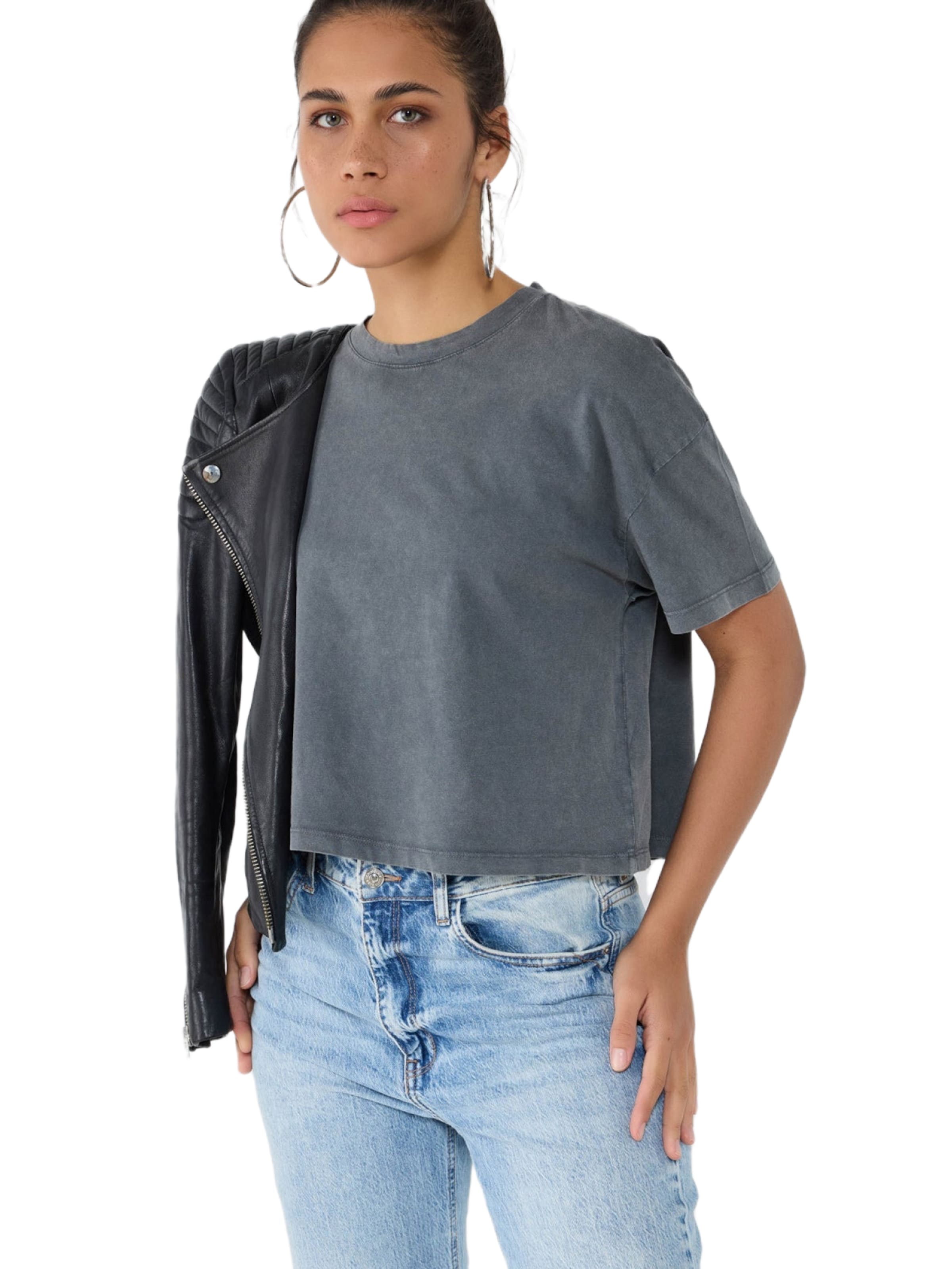 No Matter What Regular Shirt in Grijs: voorkant