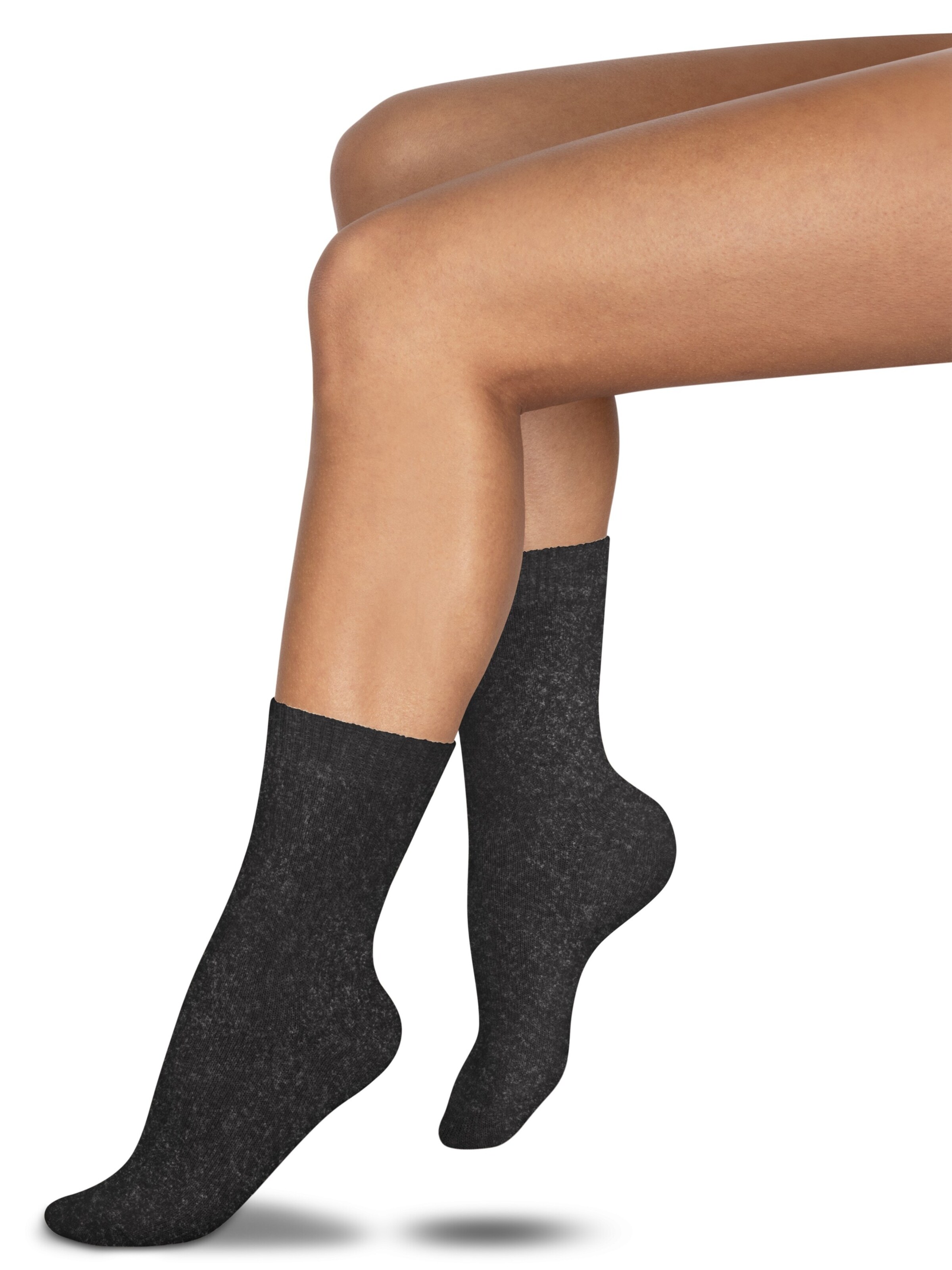 Chaussettes normani en gris : devant