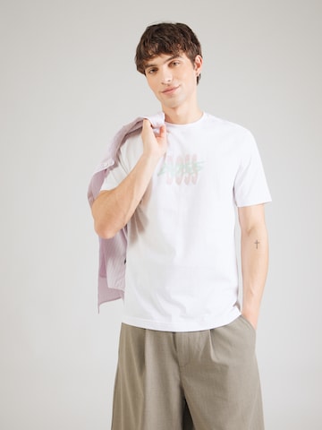 T-Shirt 'Bass' BOSS en blanc : devant