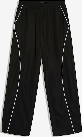 Bershka Housut koossa 29-30 värissä musta / valkoinen, Tuotenäkymä