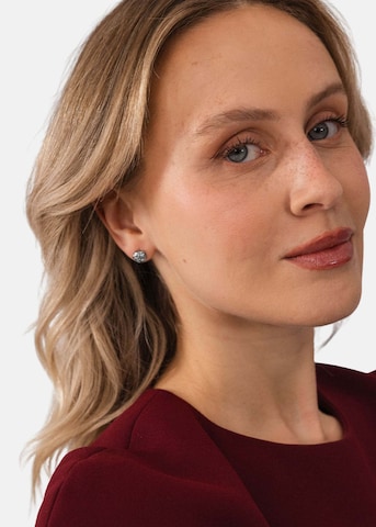 Boucles d'oreilles 'Velvet Rose' PURELEI en argent : devant