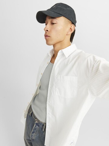 JACK & JONES Comfort fit Button Up Shirt in White