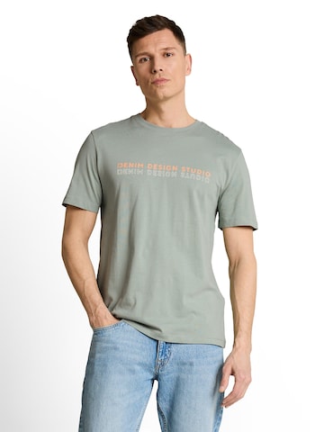TOM TAILOR DENIM Shirt in Groen: voorkant