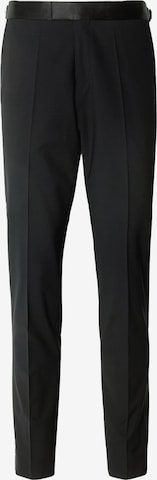 BOSS Slimfit Chinohousut 'Genius' värissä musta: etupuoli