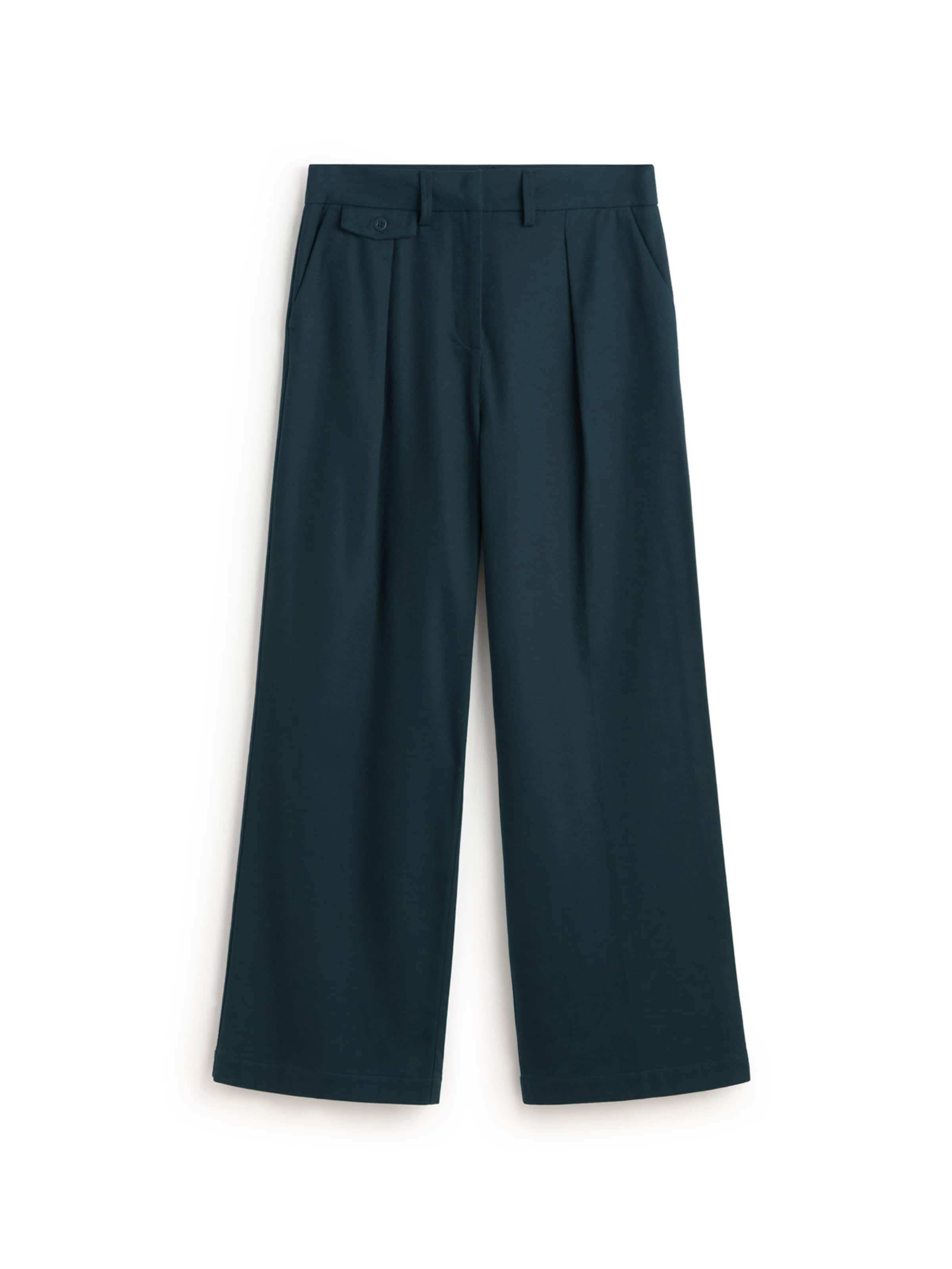 Thinking MU Wide leg Byxa 'Pat' i blå: framsida