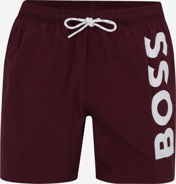 BOSS Badshorts 'Octopus' i lila: framsida