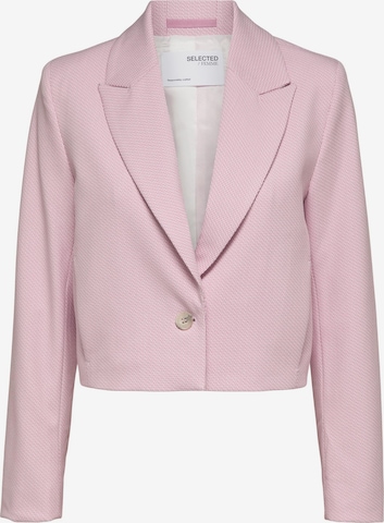 Blazer 'LUNA' SELECTED FEMME en rose : devant