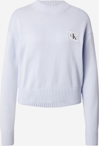 Calvin Klein Jeans Regular Pullover in Blau: Vorderseite