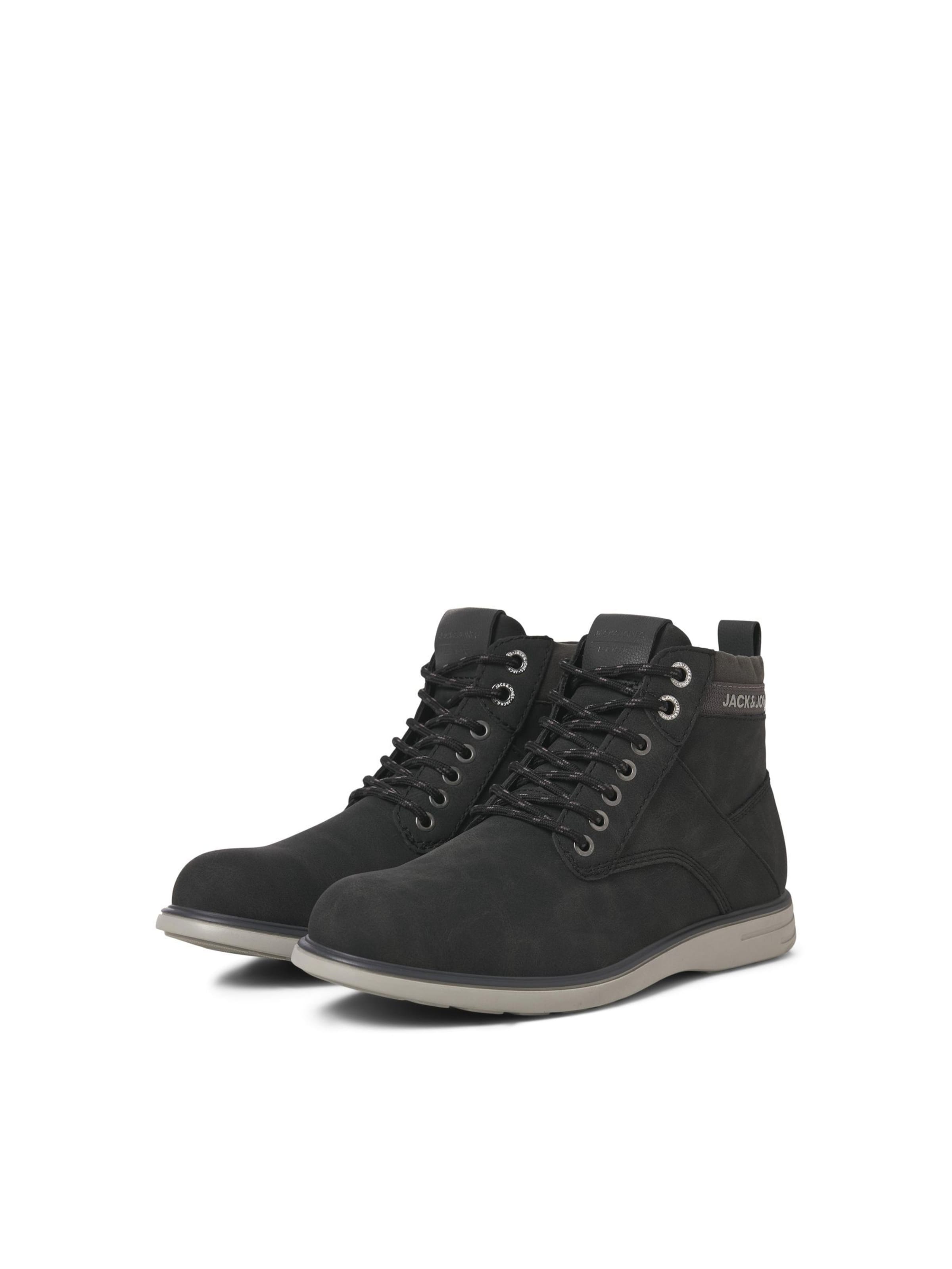 JACK & JONES Veterboots 'JFWDENVER' in Grijs
