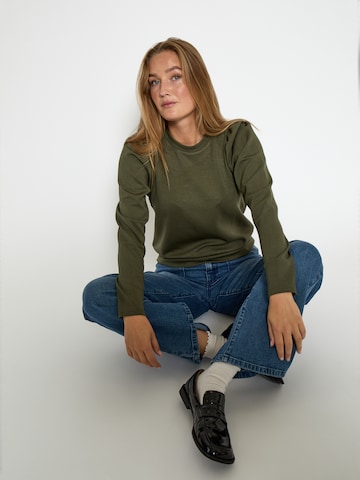 Sweat-shirt 'Dicette' Peppercorn en vert