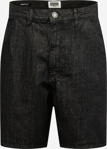 Urban Classics Regular Jeans in Black: front