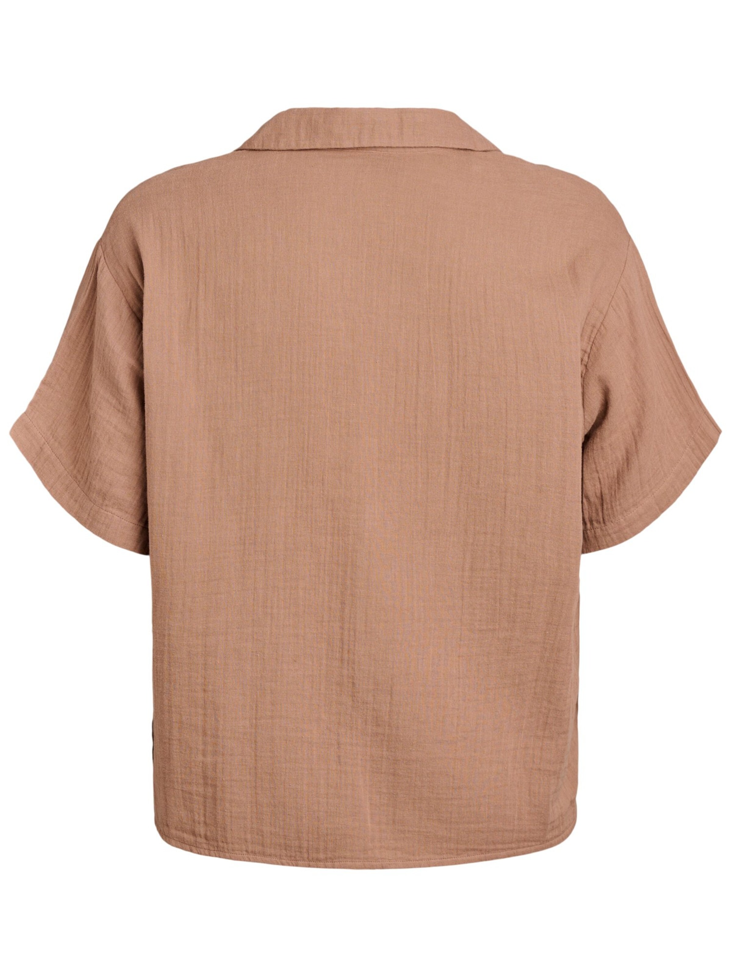 Zizzi Krojová blúzka 'Vivu' - Hnedá