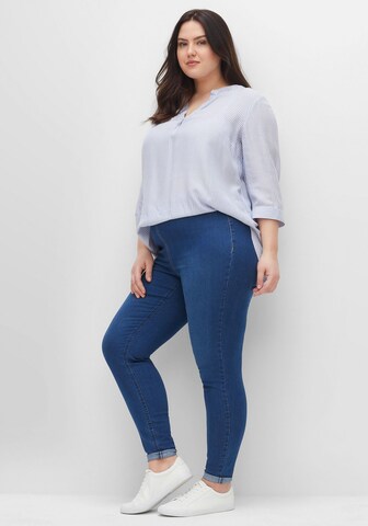 SHEEGO Skinny Jeggings i blå