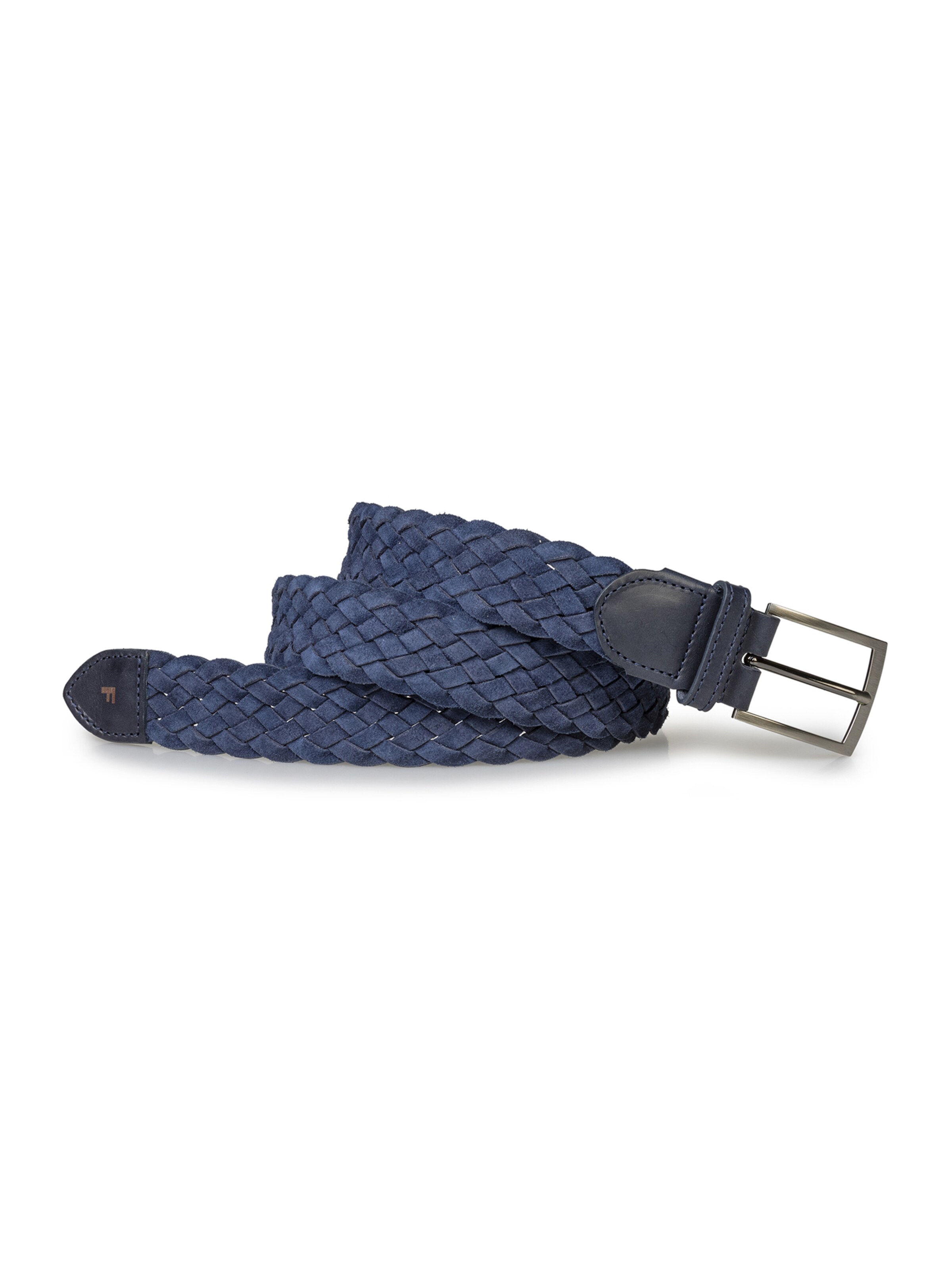 Floris van Bommel Riem 'De Belter 37' in Blauw: voorkant