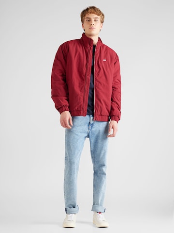 Tommy Jeans Přechodná bunda – červená