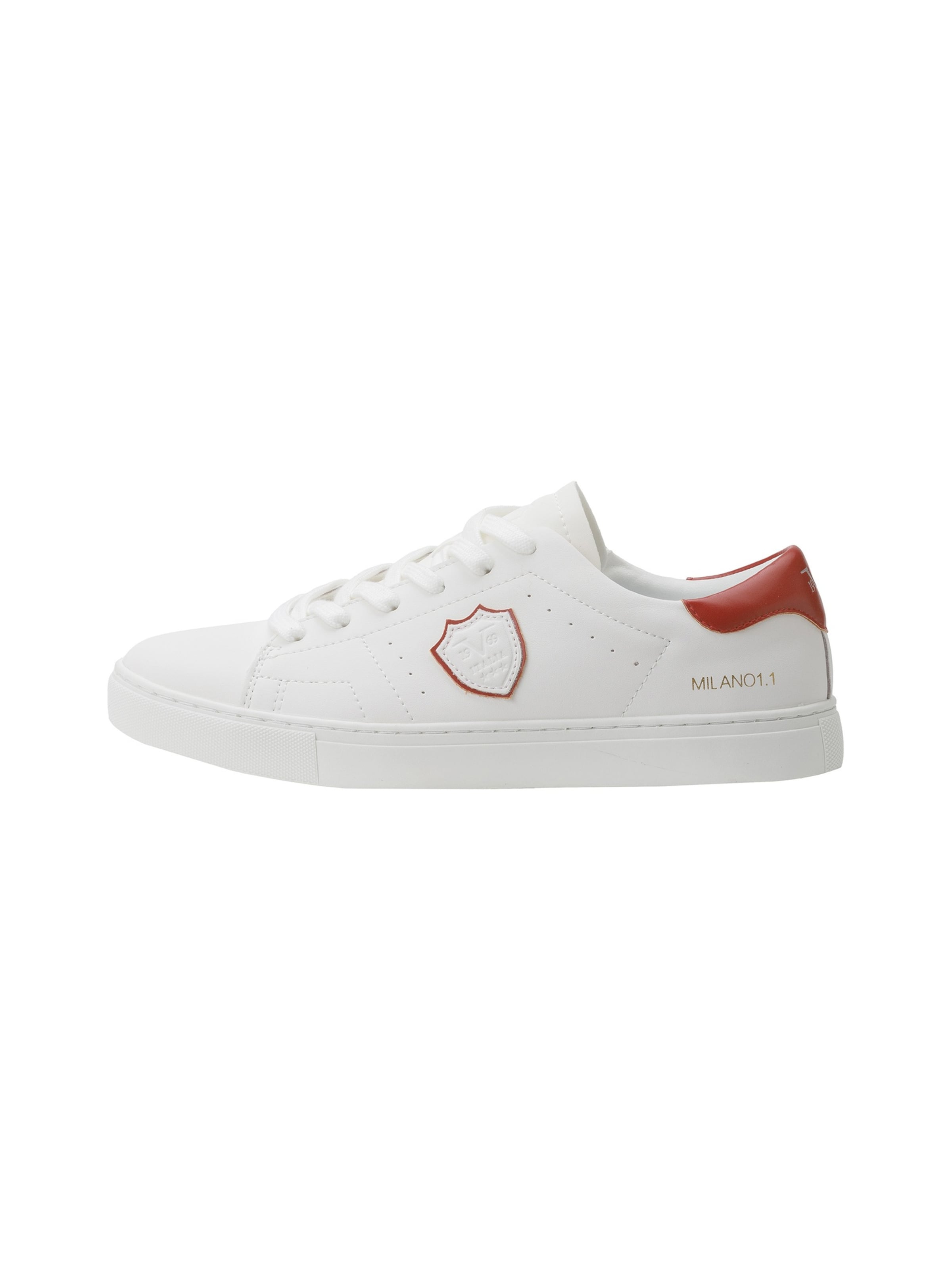 19V69 ITALIA Sneakers laag 'Pius' in de kleur Honing / Rood / Wit, Productweergave