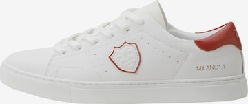 Baskets basses 'Pius' 19V69 ITALIA en blanc : devant