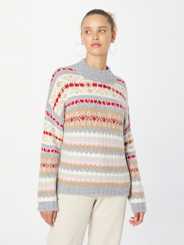 UNITED COLORS OF BENETTON Sweater in Grey: front