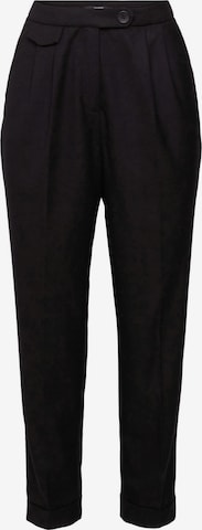 ESPRIT Tapered Pants in Black: front